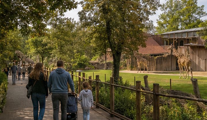 Family walking route at Leipzig Zoo