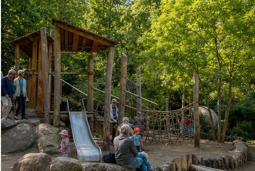 Child-friendly zoo area